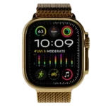 Ultra Watch 3 Titanium Milanese Loop 24k Gold Customized