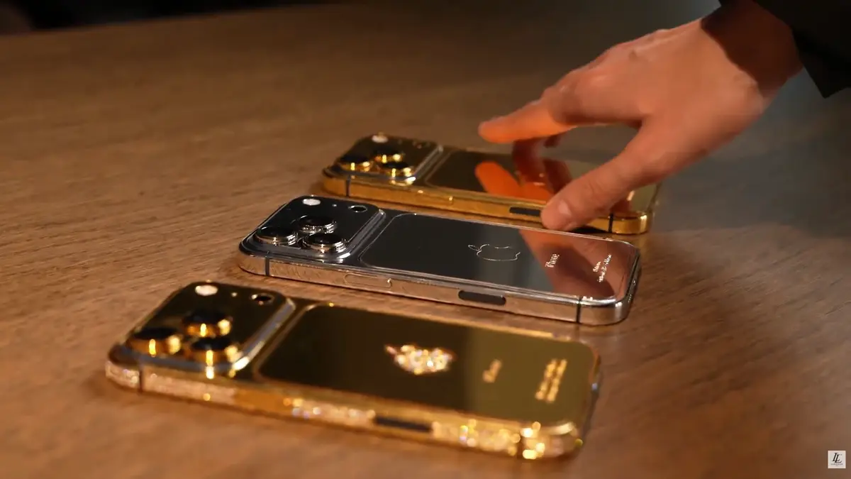 LERONZA™ Gold iPhone representing the future of luxury technology.